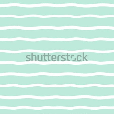 Sticker Breiter nahtloser Hintergrund der gewellten Streifen. Hand gezeichnetes ungleiches Wellenvektormuster. Gestreifte abstrakte Vorlage. Nette gewellte Streifenbeschaffenheit. Weiße Balken auf tadellosem 