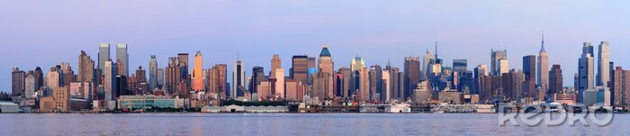 Sticker Breites Panorama der Metropole