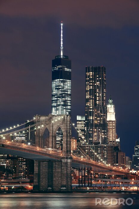 Sticker Brooklyn Bridge Architektur NYC