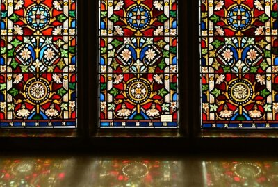 Sticker Bunte Glasfenster