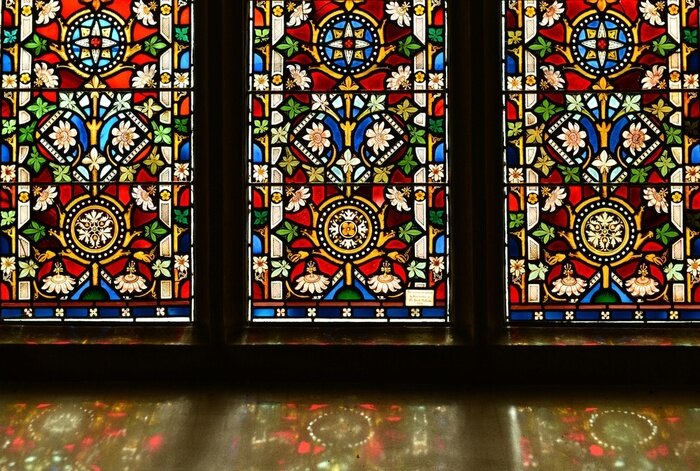 Sticker Bunte Glasfenster