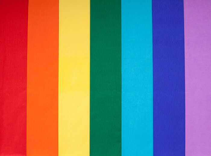 Sticker Bunte Regenbogen-Textur