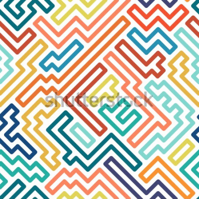 Sticker Bunte Tetris Figuren