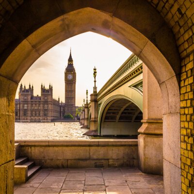 Sticker Bunter Big Ben - Ungewöhnlicher Winkel