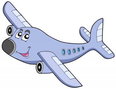 Cartoon Flugzeug