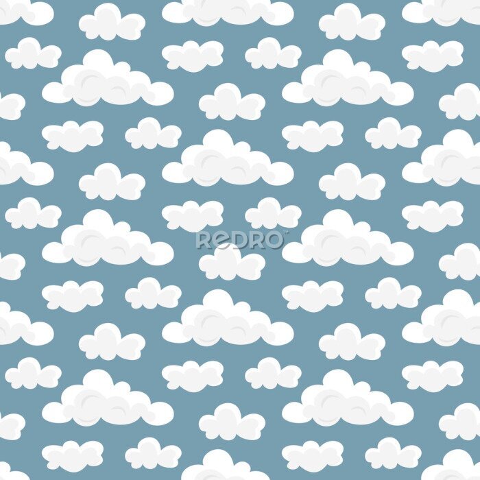 Sticker Cartoon-Wolken