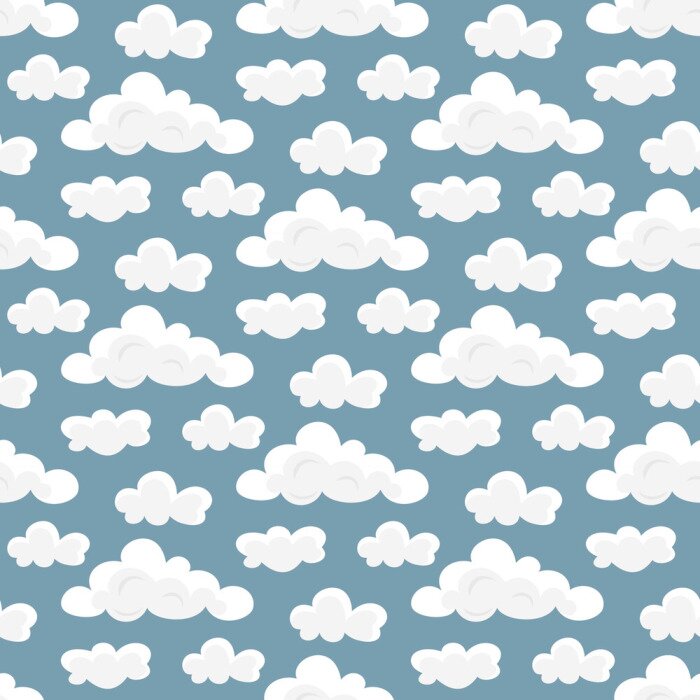 Sticker Cartoon-Wolken