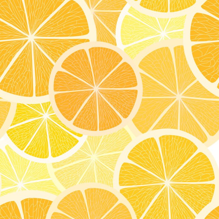 Sticker Citrus nahtlose Hintergrund