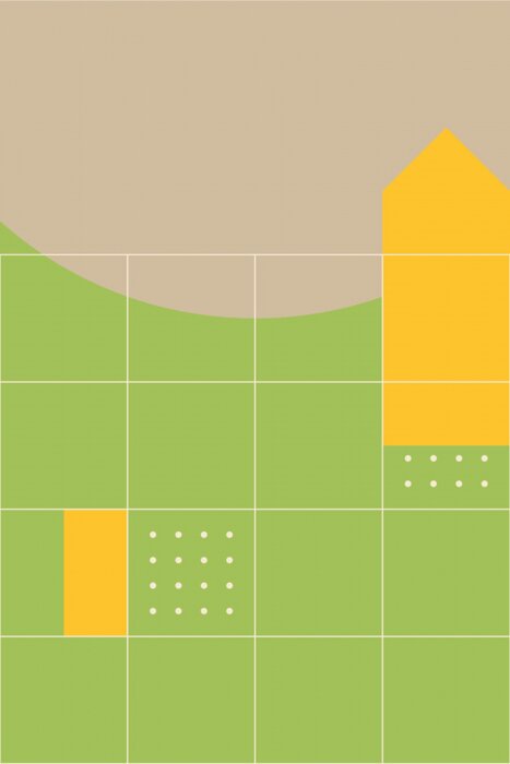 Sticker Color geometric design, vector background.