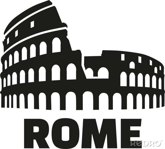 Sticker Colosseum rome deutsch