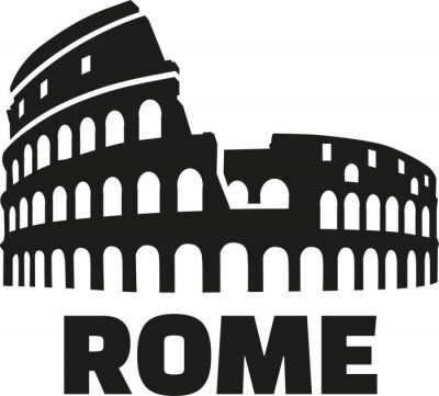 Sticker Colosseum rome deutsch