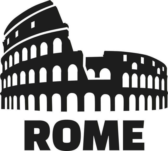 Sticker Colosseum rome deutsch
