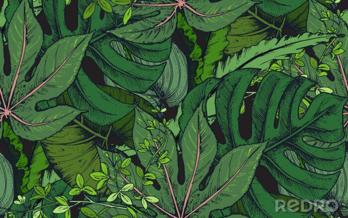 Sticker Comic-Pflanzen