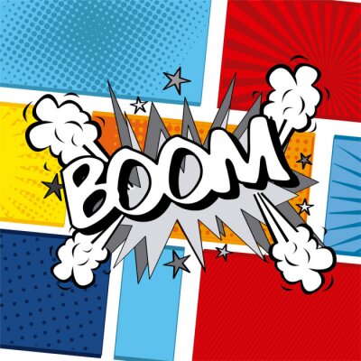 Sticker Comic-Pop-Art-