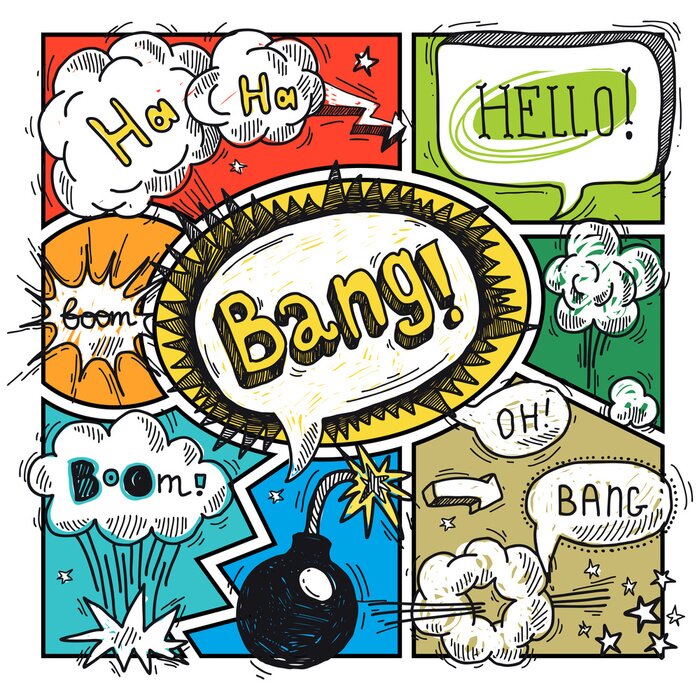 Sticker Comic speech bubble