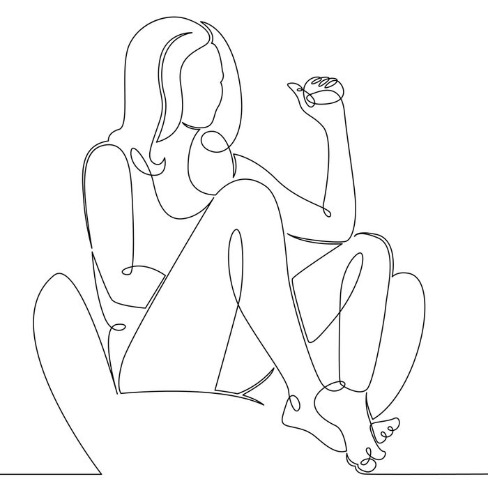 Sticker couch  sofa  home  woman  girl, young, person, relax