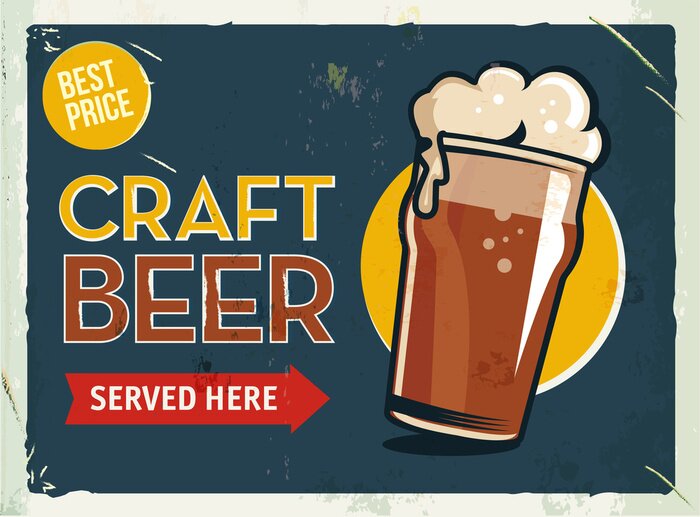 Sticker Craftbeer Werbegrafik