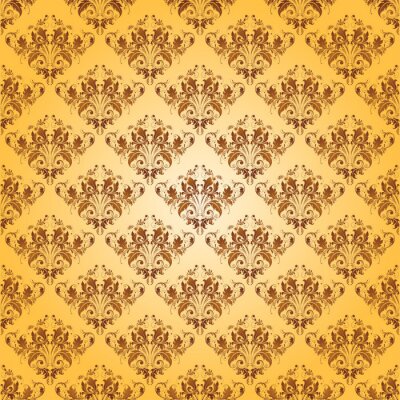 Sticker Damaris nahtlose Blumenmuster.