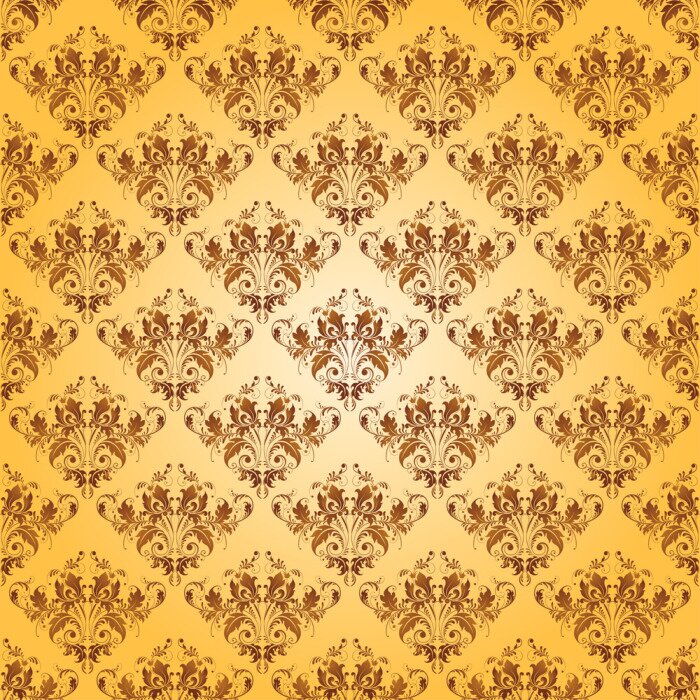 Sticker Damaris nahtlose Blumenmuster.