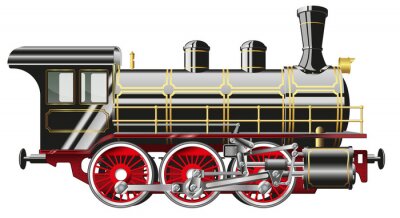 Sticker Dampflokomotive