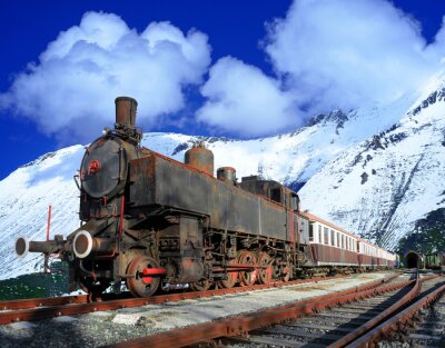 Sticker Dampflokomotive