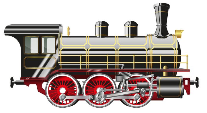 Sticker Dampflokomotive