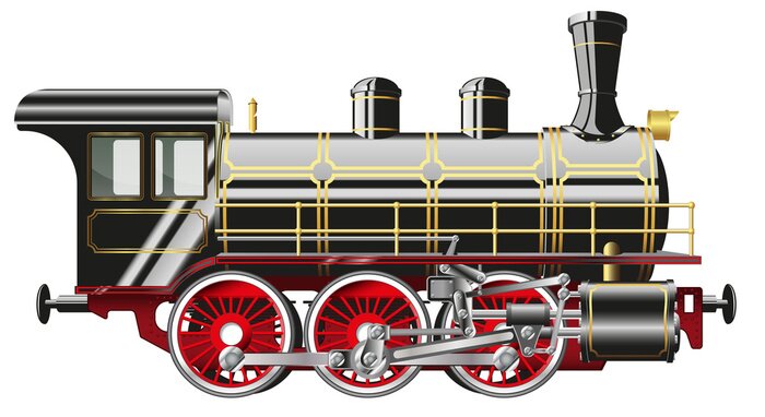 Sticker Dampflokomotive
