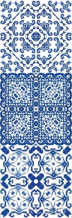 Sticker Decorative color ceramic azulejo tiles.