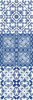 Sticker Decorative color ceramic azulejo tiles.