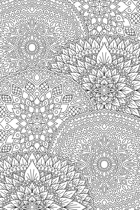 Sticker Dekoratives Mandala überlappend