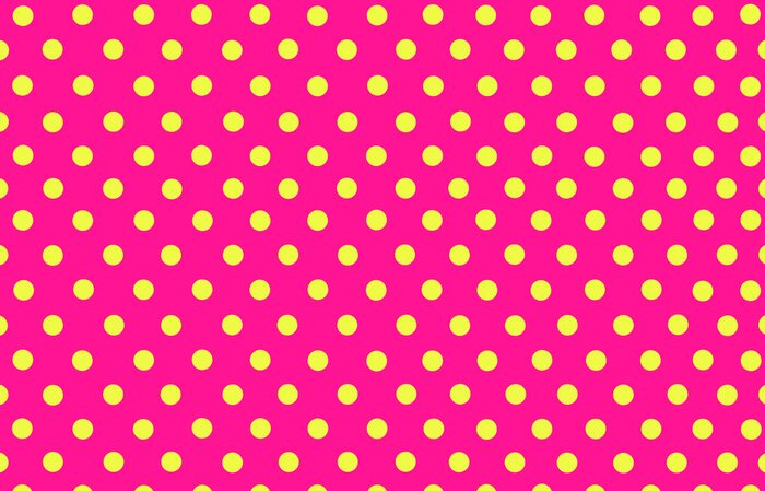 Sticker die Gelbe Punkte mit rosa Hintergrund