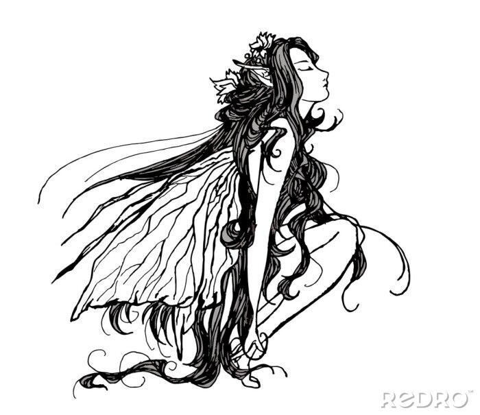 Sticker Die Königin der Feen