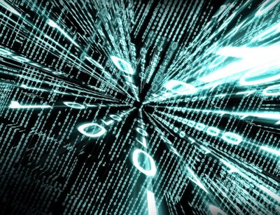 Sticker Digitaler Code 3D