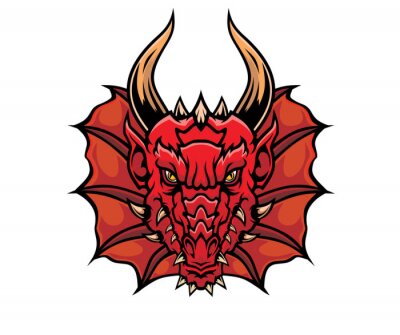 Sticker Dragon head.	