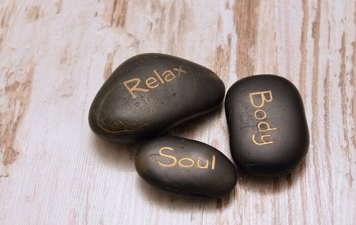 Sticker Drei Lavasteinen