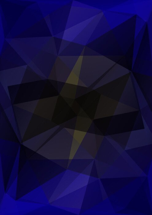 Sticker Dunkelblauen polygonalen Hintergrund