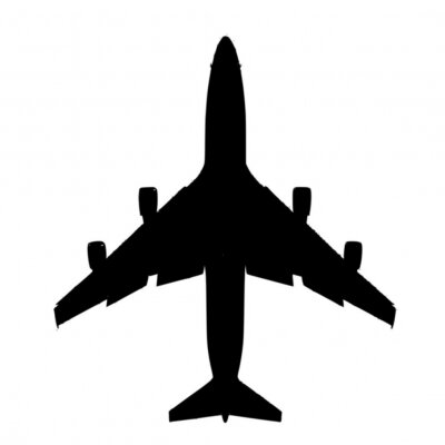 Sticker ein Flugzeug