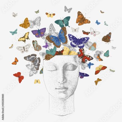 Ein Kopf voller Schmetterlinge