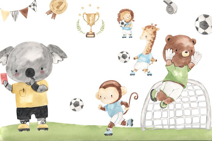 Sticker Ein märchenhaftes Fußballspiel