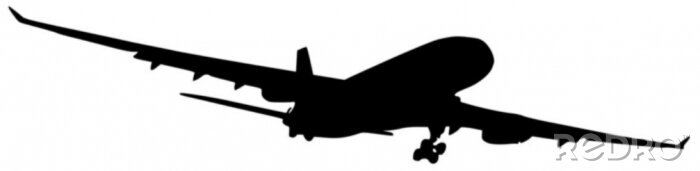 Sticker Ein Passagierflugzeug