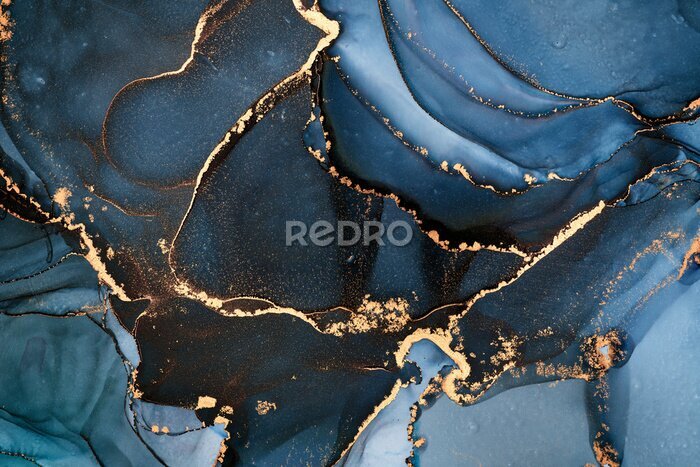 Sticker Eine Mischung aus Blautönen