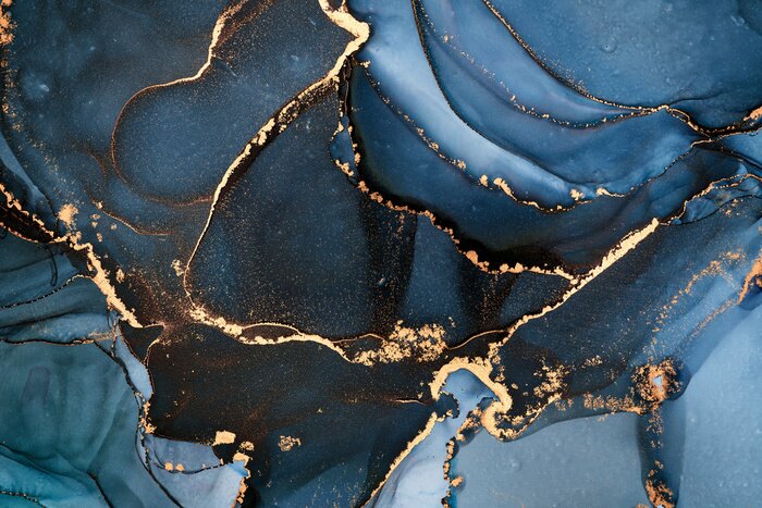 Sticker Eine Mischung aus Blautönen