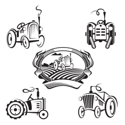 Sticker eingestellt von Traktoren