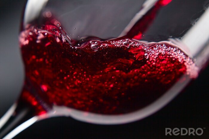 Sticker Einschenken von Wein Nahaufnahme