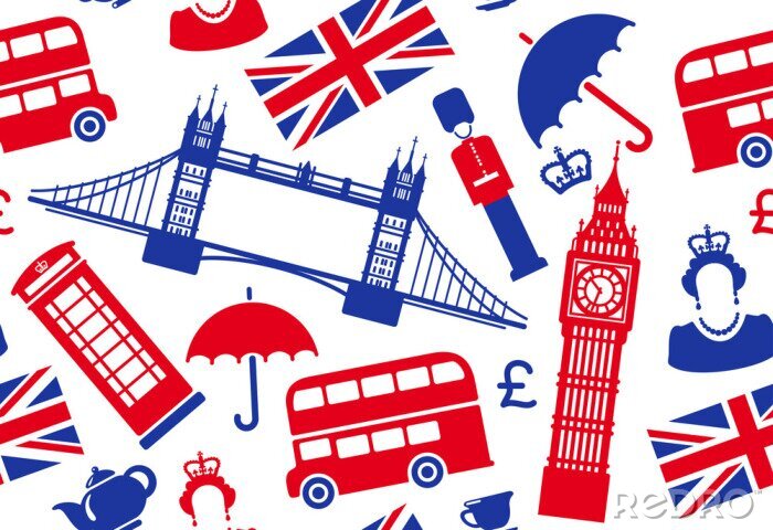 Sticker England Hintergrund