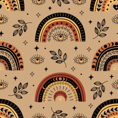 Sticker Esoterisches Konzept des Regenbogens