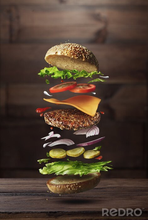 Sticker Essen und Trinken amerikanische