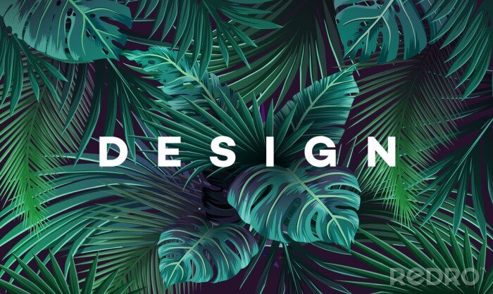 Sticker Exotisches Muster dunkelgrün