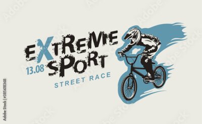 Sticker Extremes BMX-Fahren