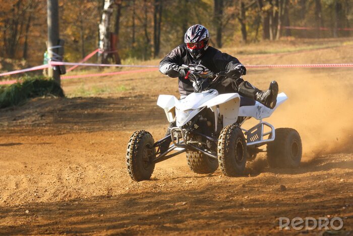 Sticker Fahrer und Quad